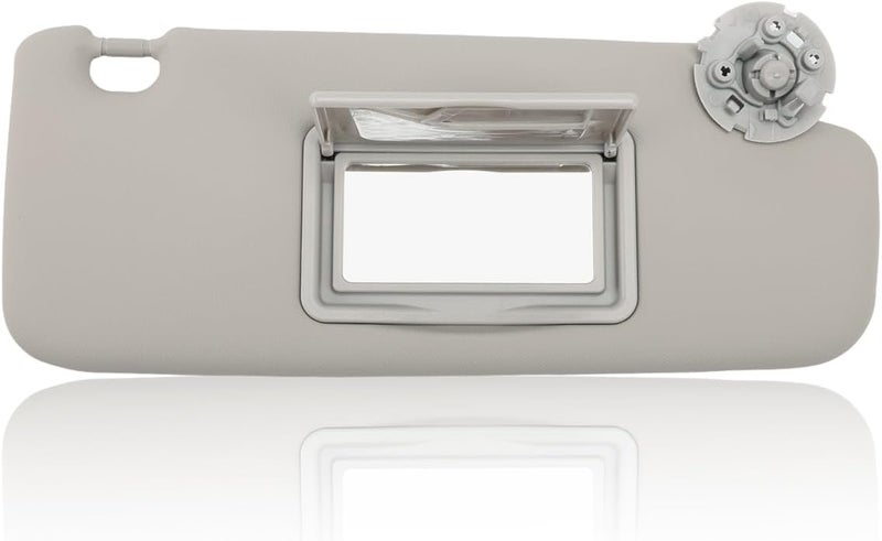 EKLN Sun Visor Right Passenger Side RH with Mirror, Fit for 2011-2019 Chevy Cruze, Replaces OE# 95034256 95034253, Color: Gray (Right Passenger Side) - Image 1